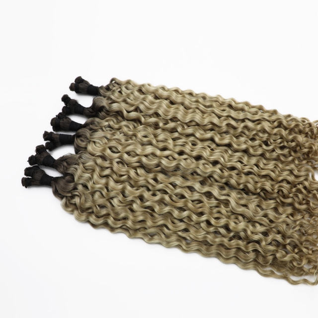 Curly --- #T4-P18/60 Hand Tied Weft