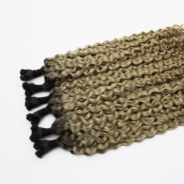Curly --- #T4-P18/60 Hand Tied Weft