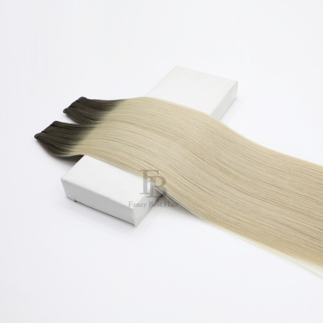 #T7-M60/ice Rooted Balayage tape hair