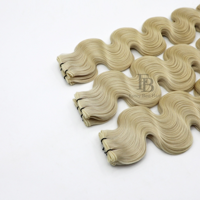 #60 Platinum Blonde- Genius Weft - Body Wave