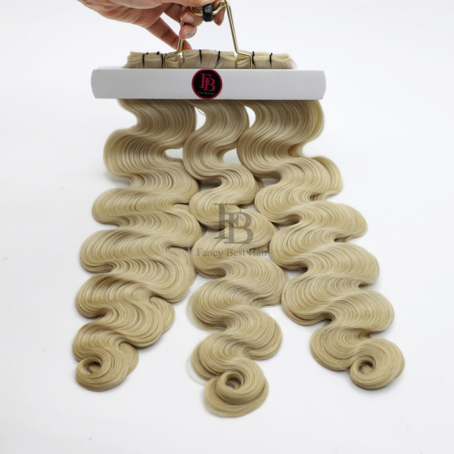 #60 Platinum Blonde- Genius Weft - Body Wave