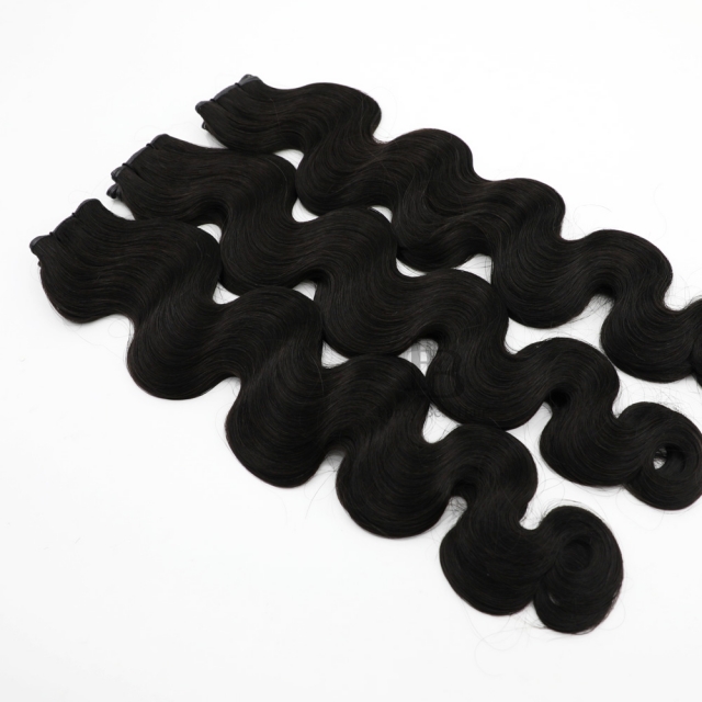 #1B Off Black - Hand Tied Weft - Body Wave