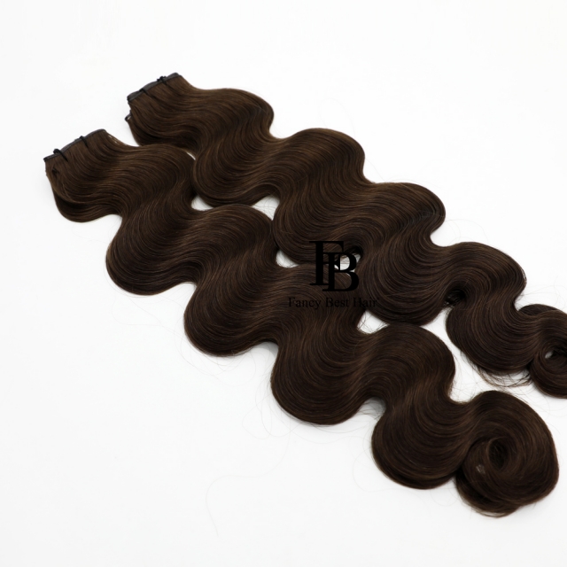 #3  Dark Brown- Hand Tied Weft - Body Wave