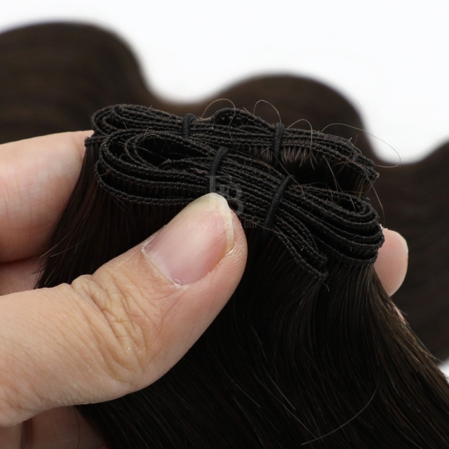 #2 Darkest Brown - Hand Tied Weft - Body Wave
