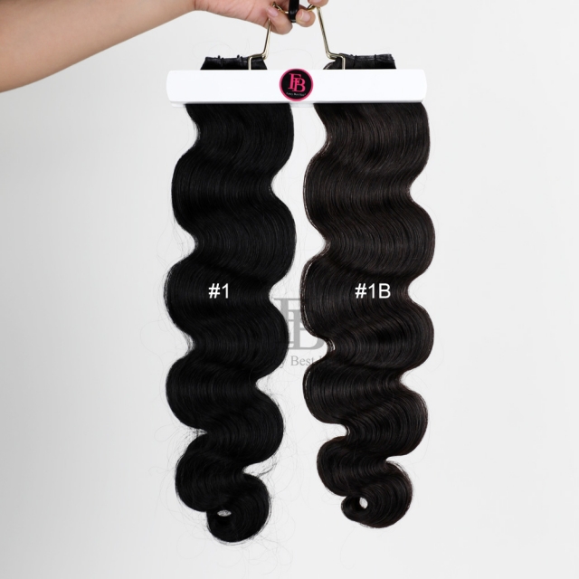 #1B Off Black - Hand Tied Weft - Body Wave