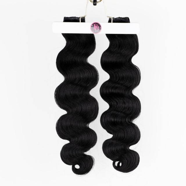 #1B Off Black - Hand Tied Weft - Body Wave