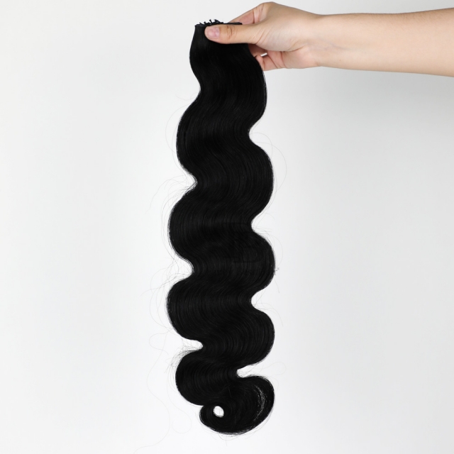 #1 Jet Black - Hand Tied Weft- Body Wave