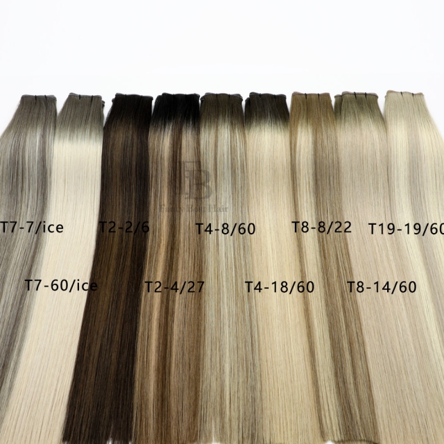 #T7-P7/ice Rooted Balayage - Genius Tape in Weft