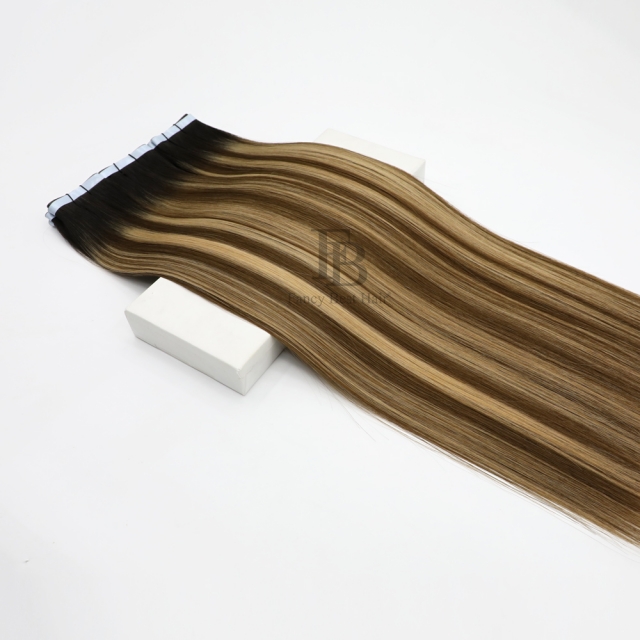 #T2-P4/27 Rooted Balayage-  Genius Tape in Weft