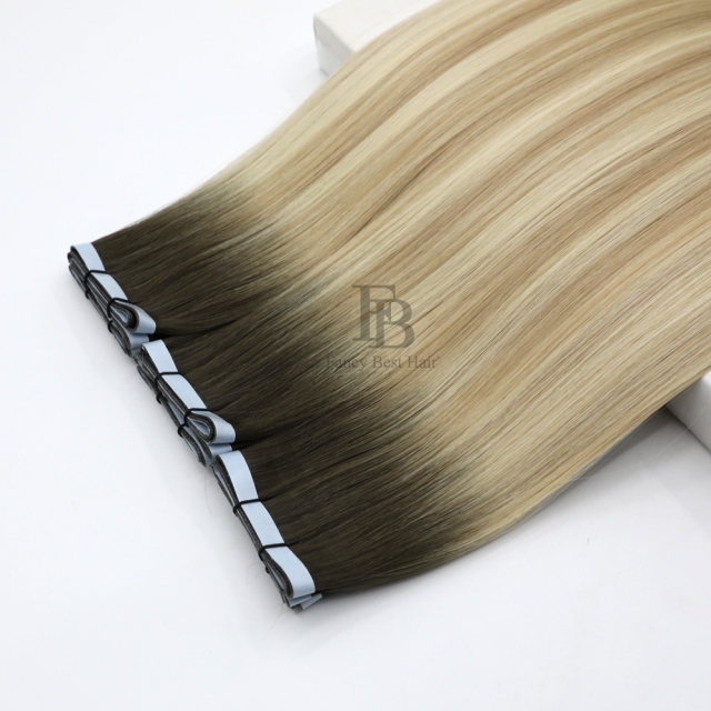 #T4-P18/60 Rooted Balayage -  Genius Tape in Weft