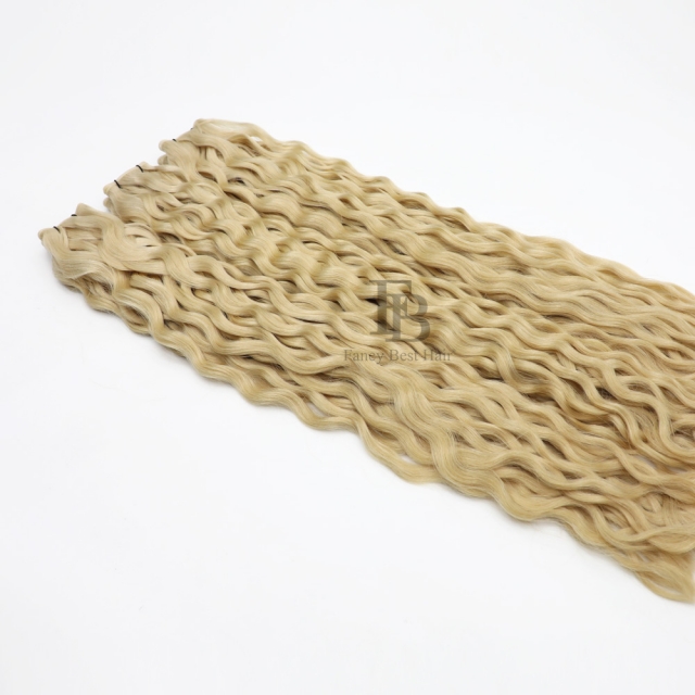 Curly ---- #22 Platinum Blonde  - Genius Weft