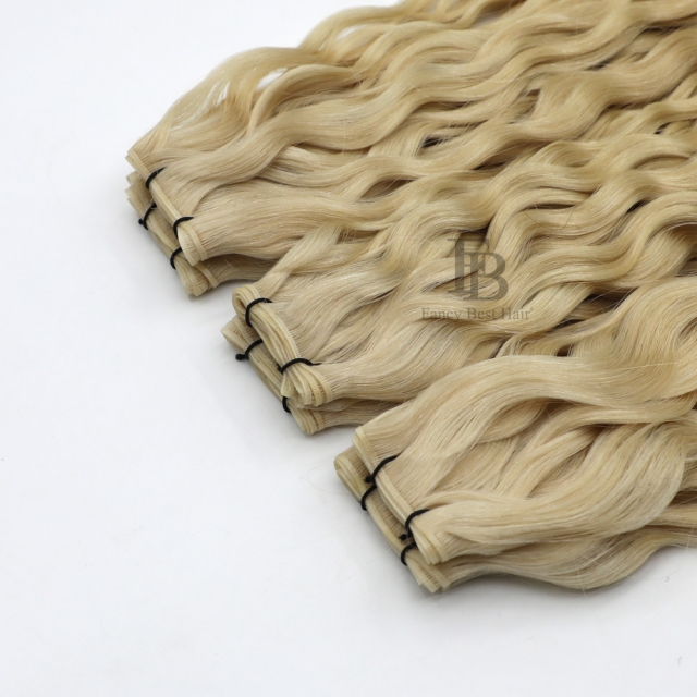 Curly ---- #22 Platinum Blonde  - Genius Weft