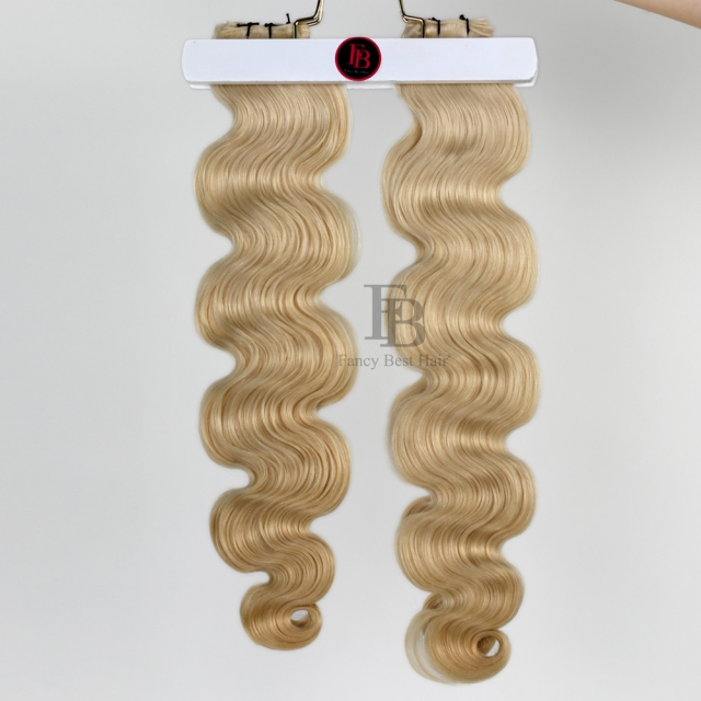 #22 Light Ash Blonde- Hand Tied Weft - Body Wave