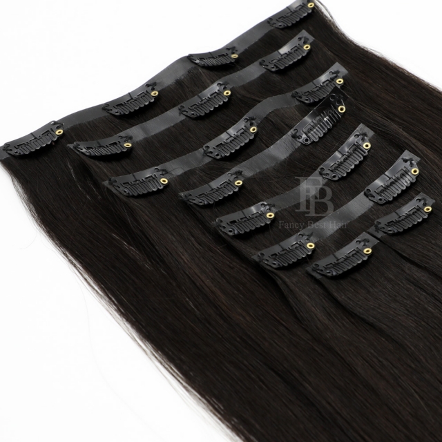 #1B PU - Clip in Hair - Classic Range