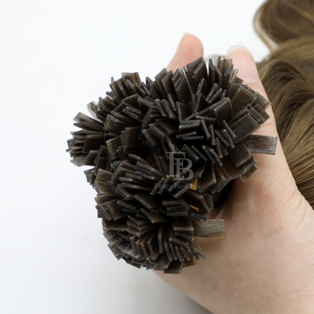 #4 Chocolate Brown - Flat/K tip Hair - Body Wave