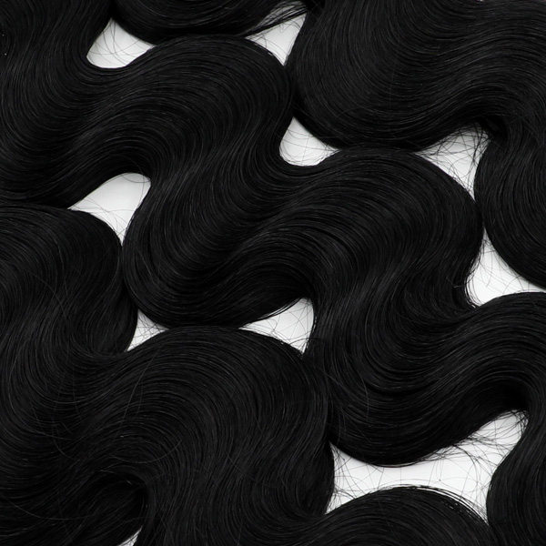 #1 Off Black - Flat/K tip Hair - Body Wave