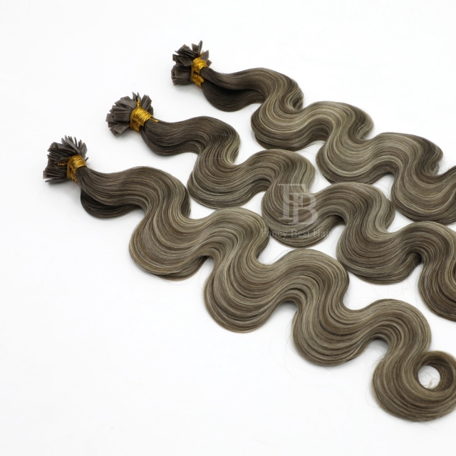 #T7-P7/ice - Flat/K tip Hair - Body Wave
