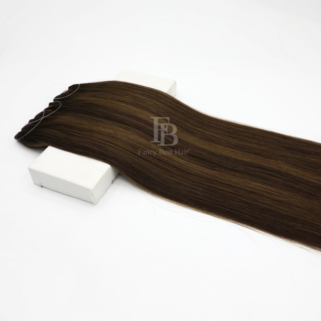 Rooted Balayage #T2-2/6  Halo Hair Extensions