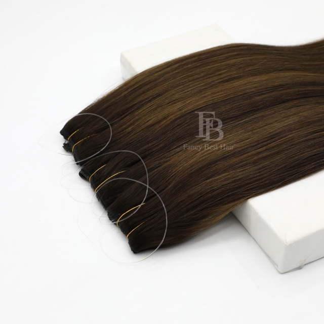 Rooted Balayage #T2-2/6  Halo Hair Extensions