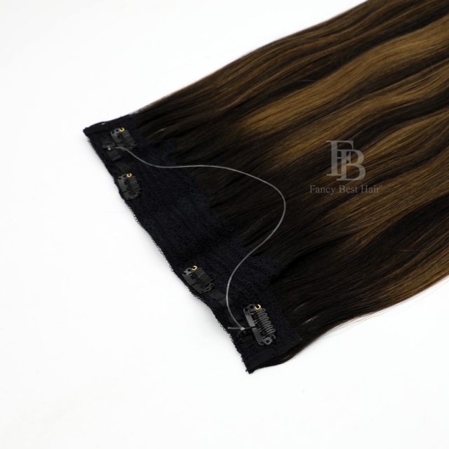 Rooted Balayage #T2-2/6  Halo Hair Extensions