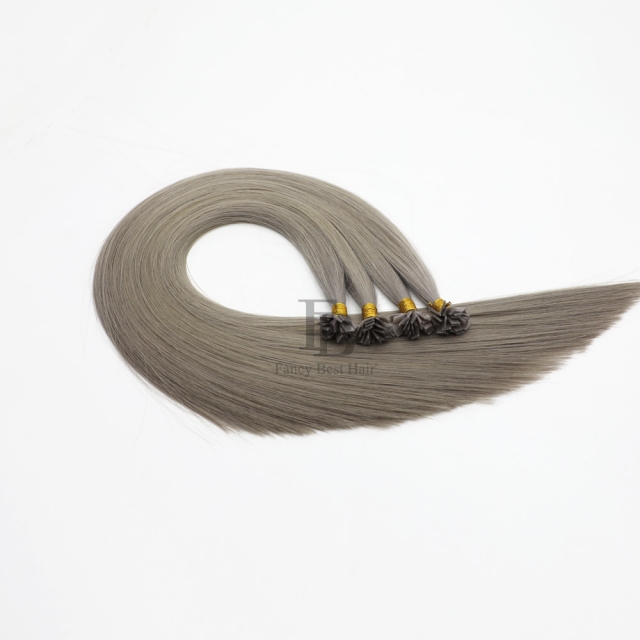 #18B Ash Blonde Flat Tip Hair