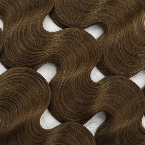 #4 Chocolate Brown - Flat/K tip Hair - Body Wave