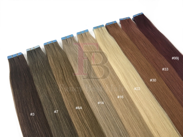 #31 Medium Auburn tape in hair extension 