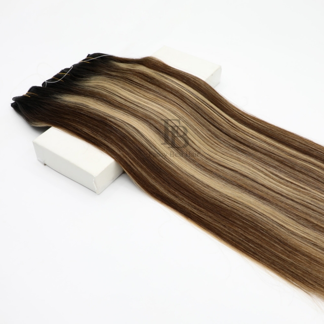 Rooted Balayage #T1B-3/27 Halo Hair Extensions