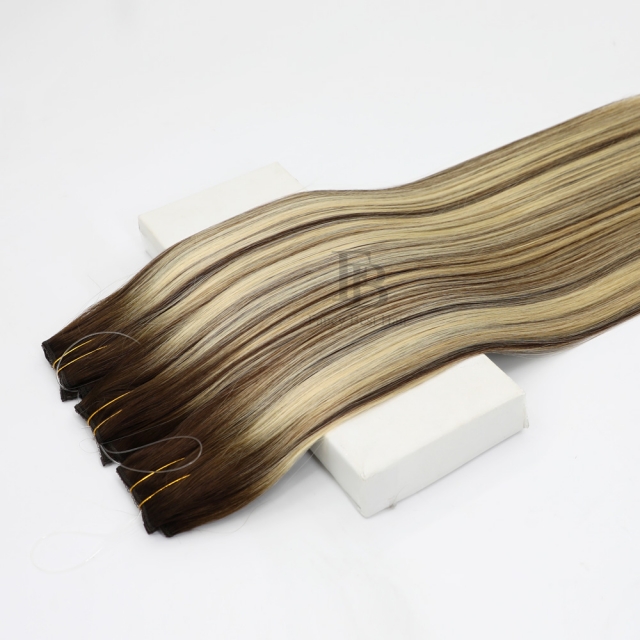 Rooted Balayage #T3-3/613 Halo Hair Extensions