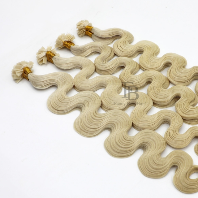 #M60/ice   - Flat/K tip Hair - Body Wave