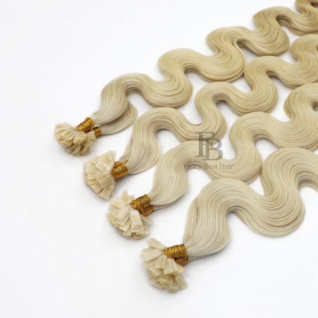 #M60/ice   - Flat/K tip Hair - Body Wave