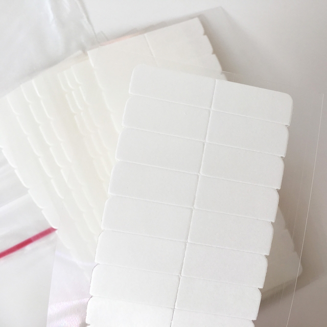 Double Sides White Tape Tabs 120pcs/pack