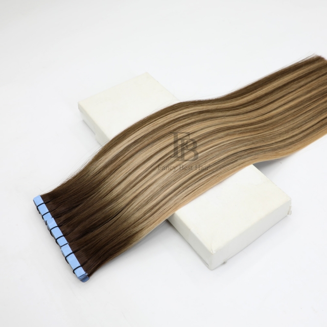 #T3-P4/27 Rooted Balayage Injection Tape Hair