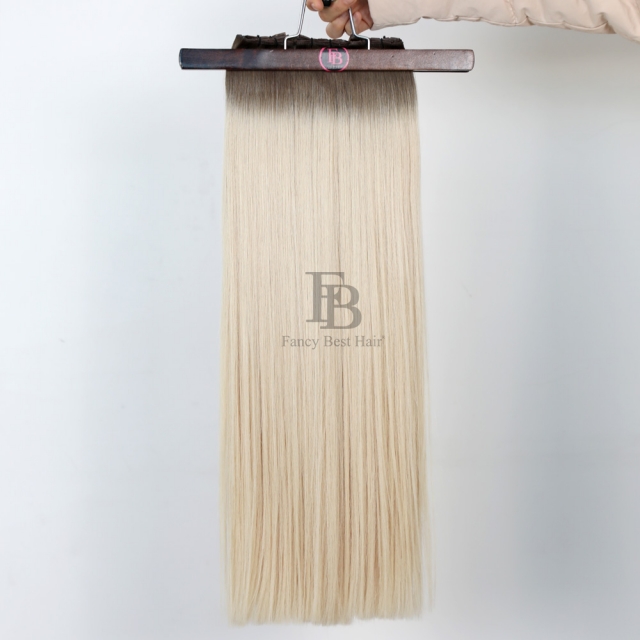 #T7-m60/ice Rooted Balayage - Butterfly Weft