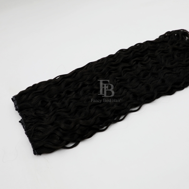 Curly ---- #1B Off Black - Genius Weft