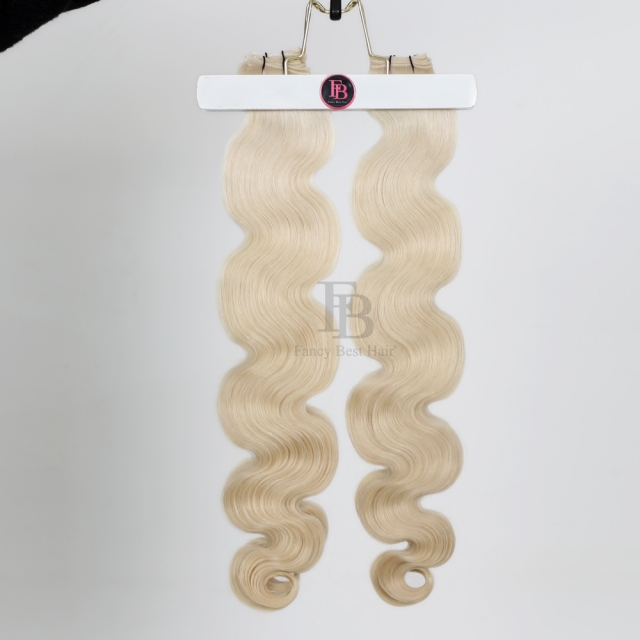 #60A Platinum Blonde- Genius Weft - Body Wave