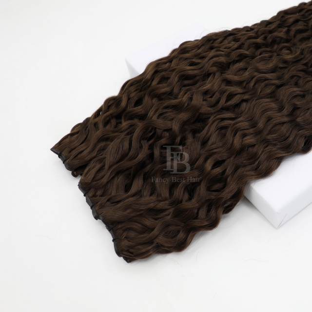 Curly ---- #3 Dark Brown - Genius Weft