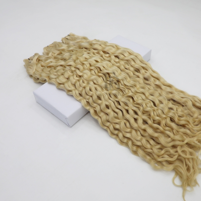 Curly ---- #60 Platinum Blonde  - Genius Weft