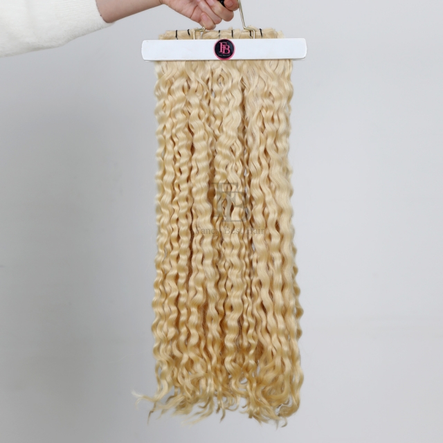 Curly ---- #60 Platinum Blonde  - Genius Weft