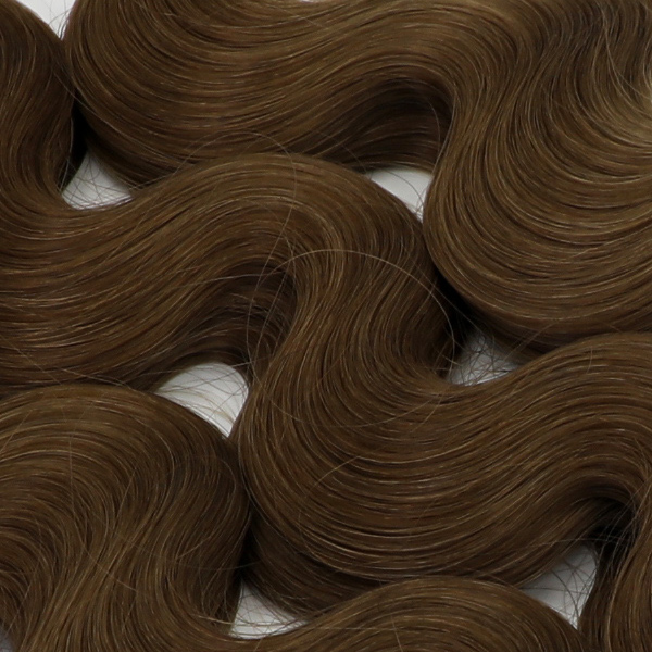 #6 Chocolate Brown - Flat/K tip Hair - Body Wave