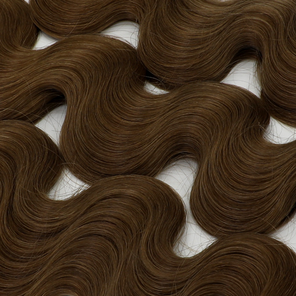 #8 Chocolate Brown - Flat/K tip Hair - Body Wave