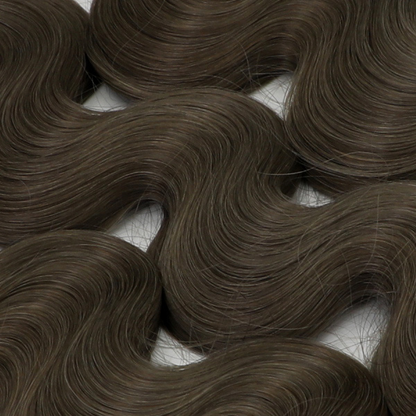 #7 Chocolate Brown - Flat/K tip Hair - Body Wave
