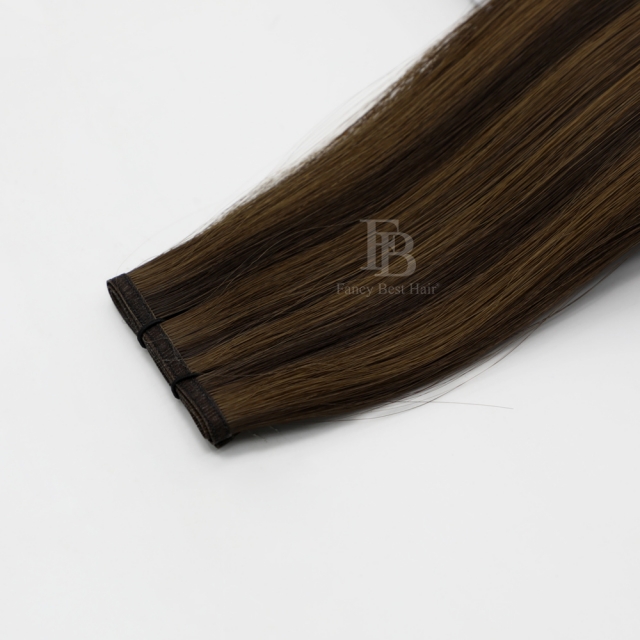 #P2/4 Piano Flat Weft Hair Extensions