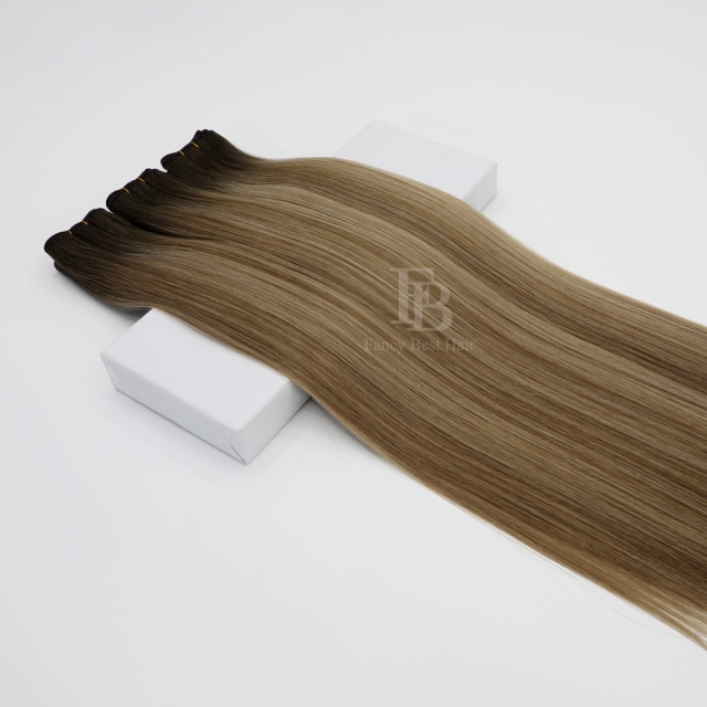 #T4-P8/18 Rooted Balayage Machine Weft