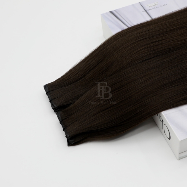 #2 Darkest Brown - Fancy Weft