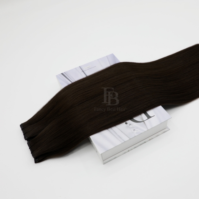 #2 Darkest Brown - Fancy Weft