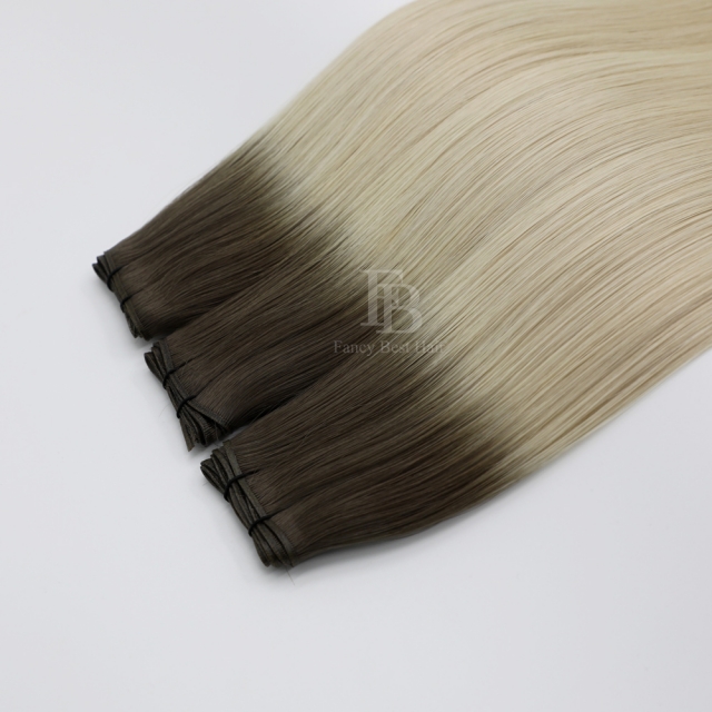 #T7-M60/ice  Rooted Balayage  -- Fancy Weft