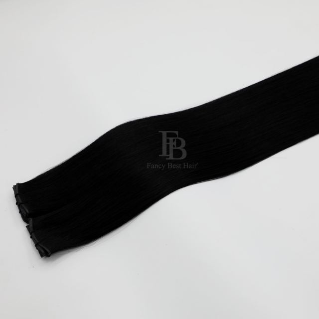 #1 Jet Black - Fancy Weft