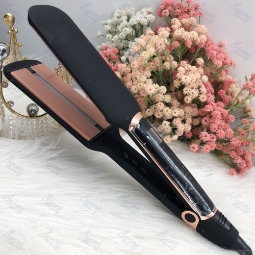 Wholesale 2 in 1 online Professional Ceramic Tourmaline private label 2 Inch Wide Infrared Hair Straightener & Curler