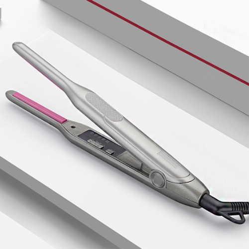 Wholesale Best professional permanent hair straightener curler 2 in 1,private label flat iron nano titanium ceramic mini hair straightener